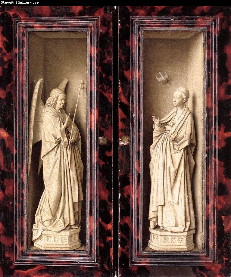 EYCK, Jan van Small Triptych (outer panels) rt